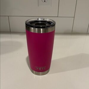 YETI Magenta Travel Mug